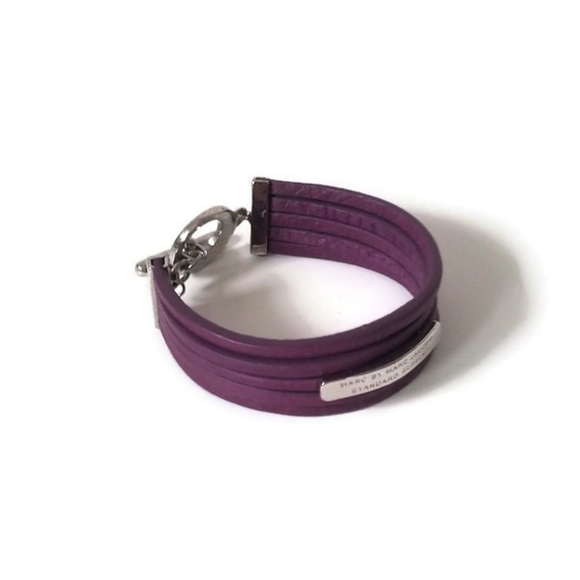 Marc Jacobs Bracelet leather purple